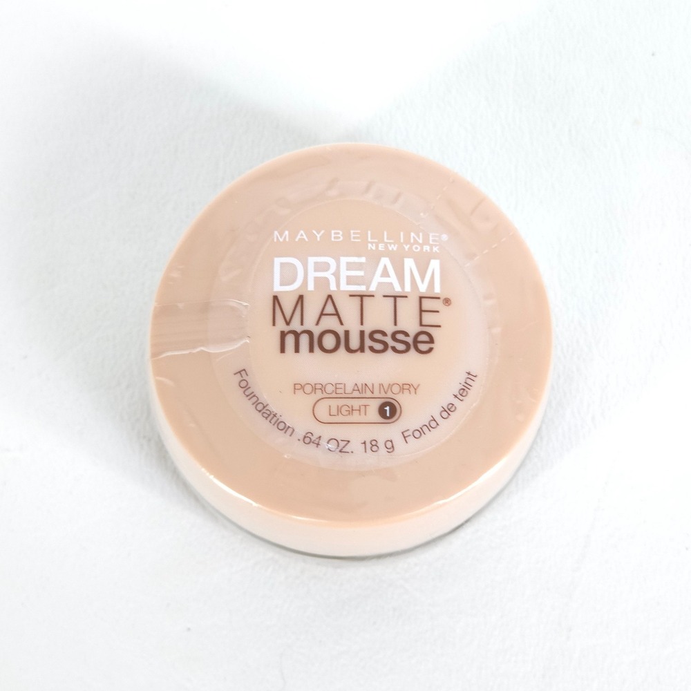 Maybelline Dream Matte Mousse Foundation PORCELAIN IVORY Light 1 18g Sealed New